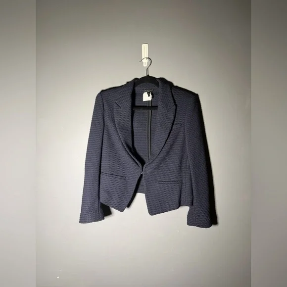 Rag & Bone Elle Tweed Blazer in Navy Size 6 - Picture 3 of 6